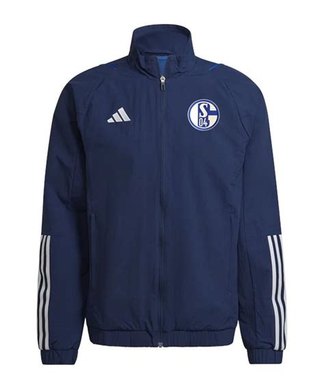 adidas herren schalke 04 präsentationsjacke|adidas PR jacket team black .